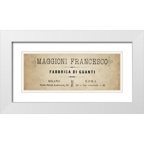 Maggioni White Modern Wood Framed Art Print with Double Matting by Kimberly, Allen