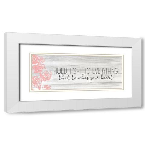 Hold Tight White Modern Wood Framed Art Print with Double Matting by Kimberly, Allen