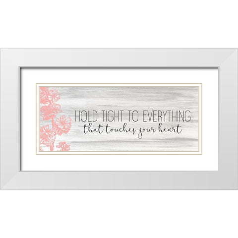 Hold Tight White Modern Wood Framed Art Print with Double Matting by Kimberly, Allen
