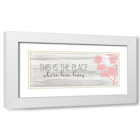This Is The Place White Modern Wood Framed Art Print with Double Matting by Kimberly, Allen