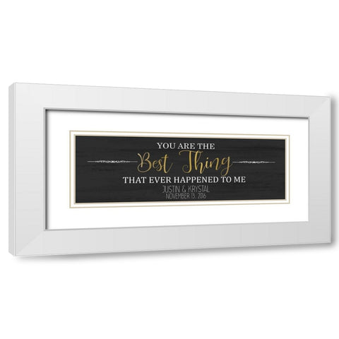 The Best Things A White Modern Wood Framed Art Print with Double Matting by Kimberly, Allen