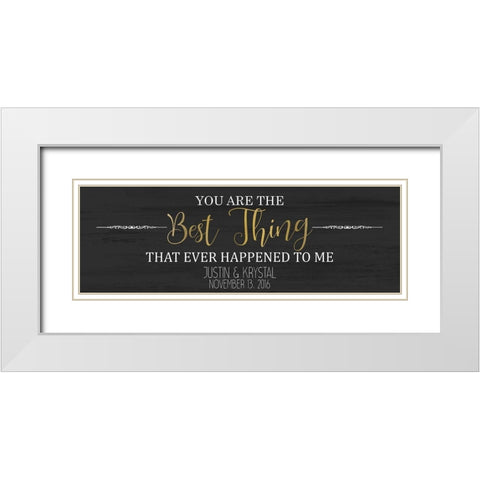 The Best Things A White Modern Wood Framed Art Print with Double Matting by Kimberly, Allen