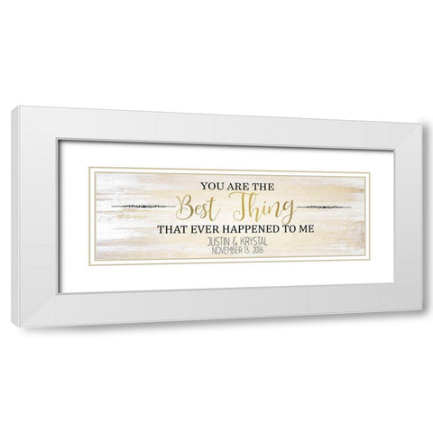 The Best Things B White Modern Wood Framed Art Print with Double Matting by Kimberly, Allen