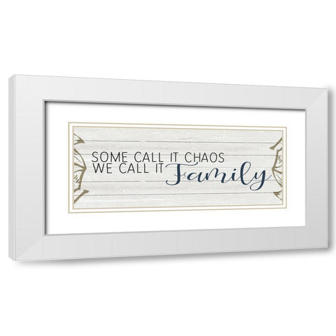 Chaos White Modern Wood Framed Art Print with Double Matting by Kimberly, Allen