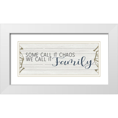 Chaos White Modern Wood Framed Art Print with Double Matting by Kimberly, Allen