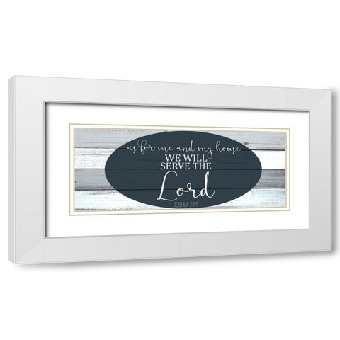As For Me White Modern Wood Framed Art Print with Double Matting by Kimberly, Allen