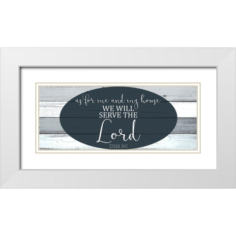 As For Me White Modern Wood Framed Art Print with Double Matting by Kimberly, Allen