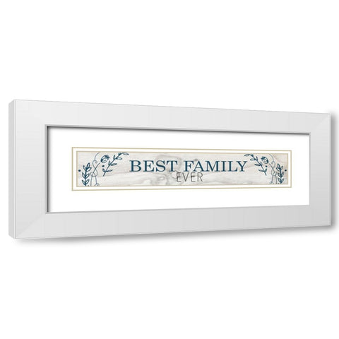 Best Family White Modern Wood Framed Art Print with Double Matting by Kimberly, Allen