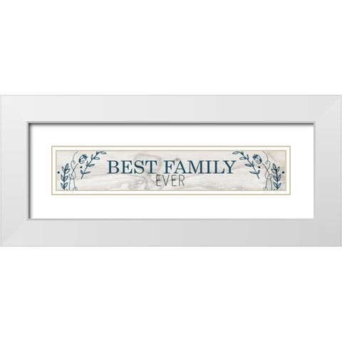 Best Family White Modern Wood Framed Art Print with Double Matting by Kimberly, Allen