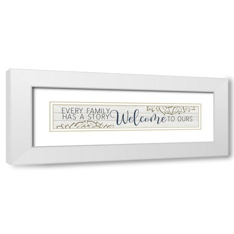 Every Family White Modern Wood Framed Art Print with Double Matting by Kimberly, Allen