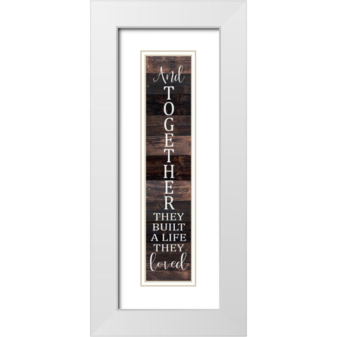 And Together They Built White Modern Wood Framed Art Print with Double Matting by Kimberly, Allen