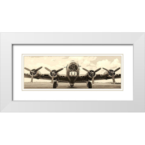 Up White Modern Wood Framed Art Print with Double Matting by Allen, Kimberly