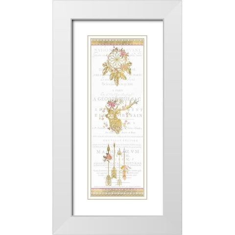 Free Spirit Panel White Modern Wood Framed Art Print with Double Matting by Allen, Kimberly