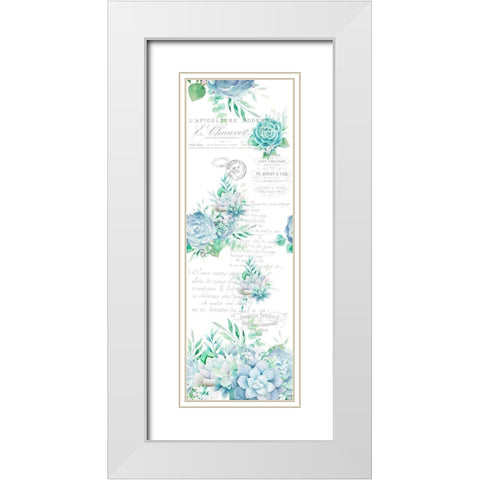 Recharge Panel White Modern Wood Framed Art Print with Double Matting by Allen, Kimberly