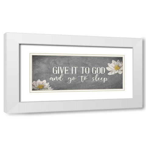Give It 2 White Modern Wood Framed Art Print with Double Matting by Allen, Kimberly