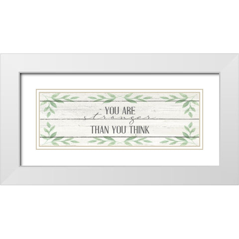 You Are White Modern Wood Framed Art Print with Double Matting by Allen, Kimberly