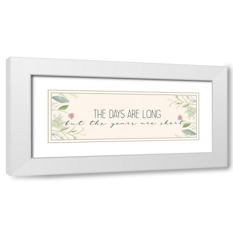 The Years White Modern Wood Framed Art Print with Double Matting by Allen, Kimberly