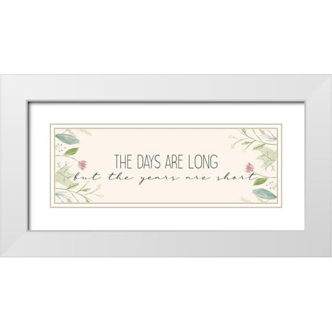 The Years White Modern Wood Framed Art Print with Double Matting by Allen, Kimberly