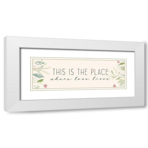 This is the Place White Modern Wood Framed Art Print with Double Matting by Allen, Kimberly