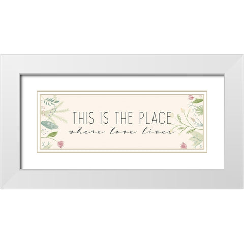 This is the Place White Modern Wood Framed Art Print with Double Matting by Allen, Kimberly