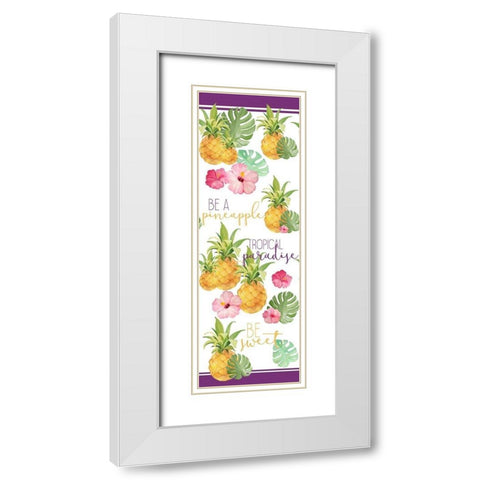 Be Sweet White Modern Wood Framed Art Print with Double Matting by Allen, Kimberly