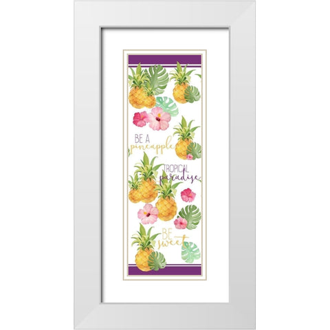 Be Sweet White Modern Wood Framed Art Print with Double Matting by Allen, Kimberly