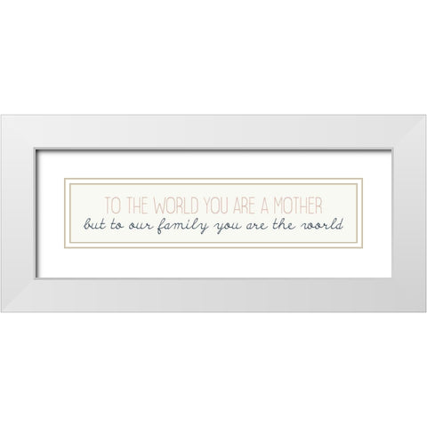 To the World White Modern Wood Framed Art Print with Double Matting by Allen, Kimberly