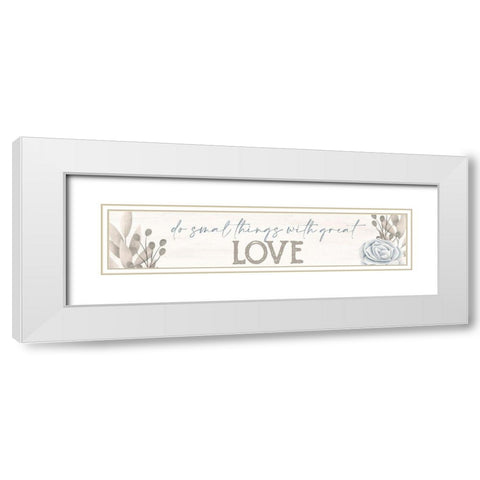 Simply Blessed 2 White Modern Wood Framed Art Print with Double Matting by Allen, Kimberly