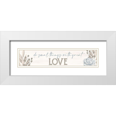 Simply Blessed 2 White Modern Wood Framed Art Print with Double Matting by Allen, Kimberly