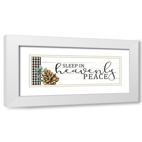 Sleep in Heavenly Peace White Modern Wood Framed Art Print with Double Matting by Allen, Kimberly