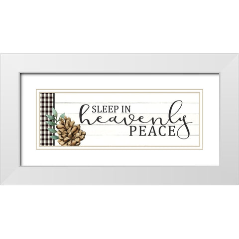 Sleep in Heavenly Peace White Modern Wood Framed Art Print with Double Matting by Allen, Kimberly