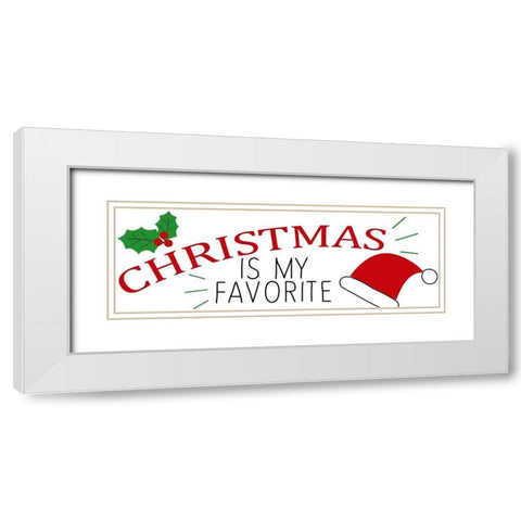 Christmas Is White Modern Wood Framed Art Print with Double Matting by Allen, Kimberly