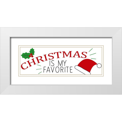 Christmas Is White Modern Wood Framed Art Print with Double Matting by Allen, Kimberly