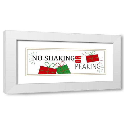 No Shaking White Modern Wood Framed Art Print with Double Matting by Allen, Kimberly