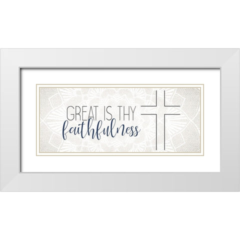 Great White Modern Wood Framed Art Print with Double Matting by Allen, Kimberly