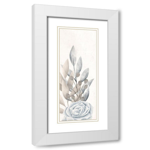 Dusty Blue 2 White Modern Wood Framed Art Print with Double Matting by Allen, Kimberly