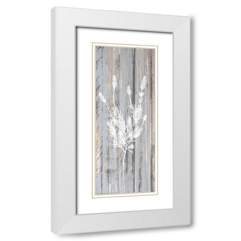 Botanical Wood 3 White Modern Wood Framed Art Print with Double Matting by Allen, Kimberly