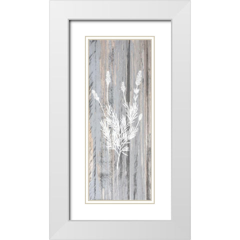 Botanical Wood 3 White Modern Wood Framed Art Print with Double Matting by Allen, Kimberly