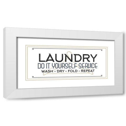 Do It White Modern Wood Framed Art Print with Double Matting by Allen, Kimberly