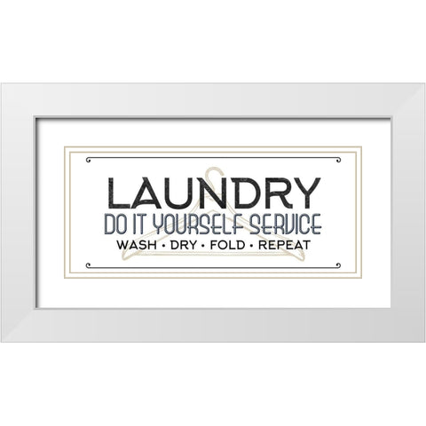 Do It White Modern Wood Framed Art Print with Double Matting by Allen, Kimberly