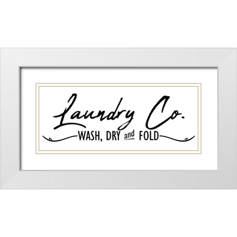 Laundry Co White Modern Wood Framed Art Print with Double Matting by Allen, Kimberly