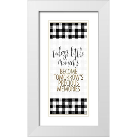 Little Moments 1 White Modern Wood Framed Art Print with Double Matting by Allen, Kimberly