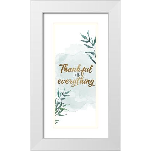 Gratitude Enough 6 White Modern Wood Framed Art Print with Double Matting by Allen, Kimberly