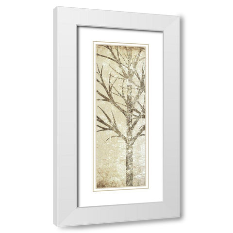 Morning Woods 1 White Modern Wood Framed Art Print with Double Matting by Allen, Kimberly