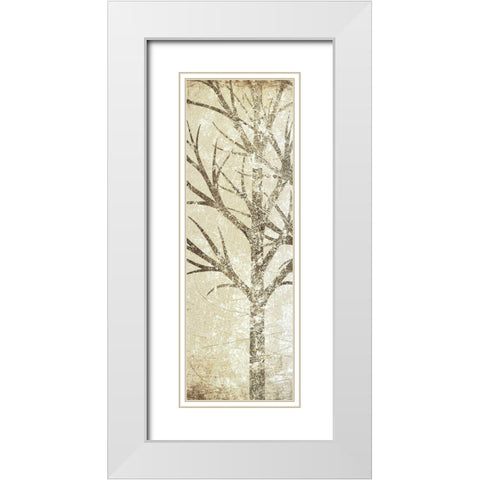 Morning Woods 1 White Modern Wood Framed Art Print with Double Matting by Allen, Kimberly