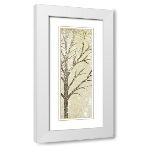 Morning Woods 3 White Modern Wood Framed Art Print with Double Matting by Allen, Kimberly