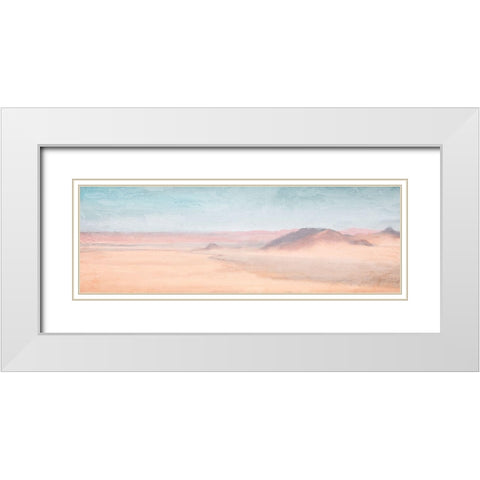 Panoramic Desert White Modern Wood Framed Art Print with Double Matting by Allen, Kimberly