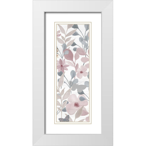 Wildflower Hope Panel B White Modern Wood Framed Art Print with Double Matting by Allen, Kimberly