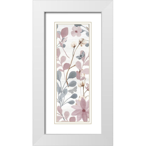 Wildflower Hope Panel C White Modern Wood Framed Art Print with Double Matting by Allen, Kimberly