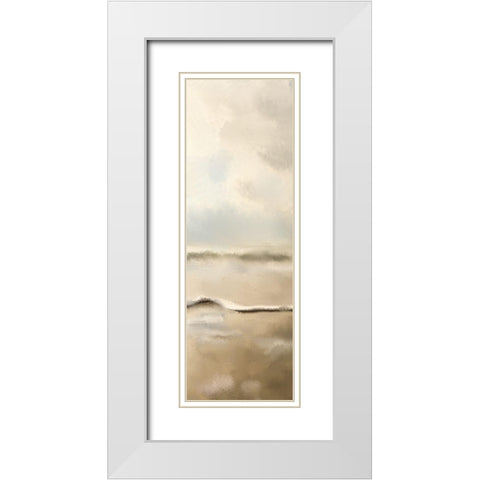 Golden Sea 2 White Modern Wood Framed Art Print with Double Matting by Allen, Kimberly